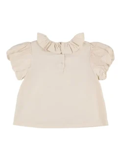 Blusa in jersey di cotone stampato