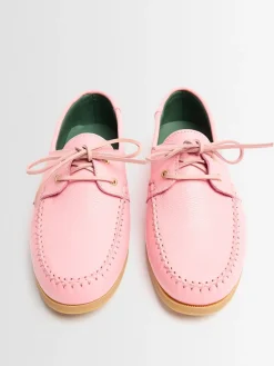 Boatman grained leather shoes