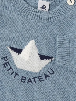 Boat wool & cotton knit sweater