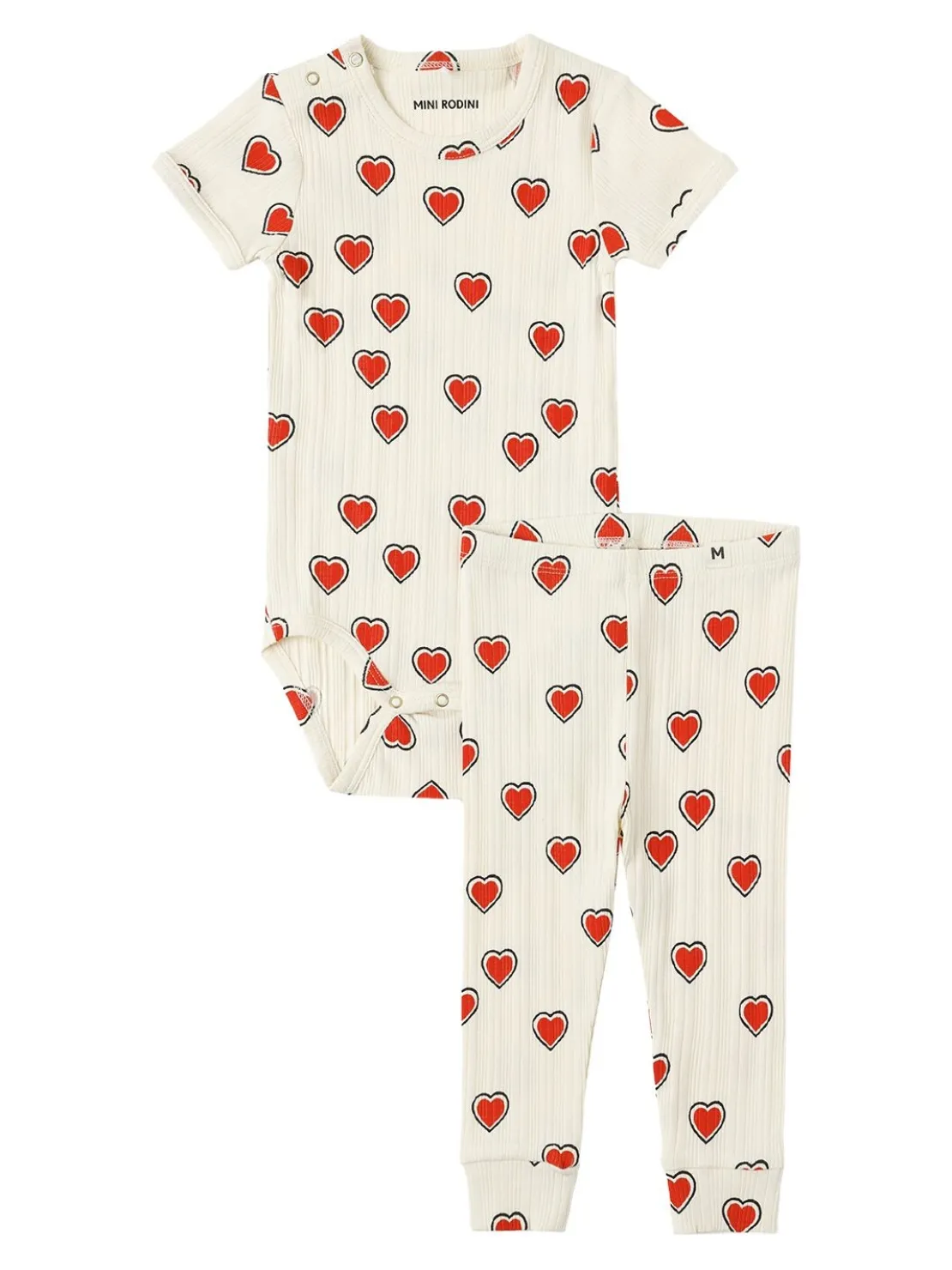 Body e pantaloni in jersey stampato