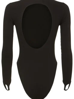 Body in jersey con cutout