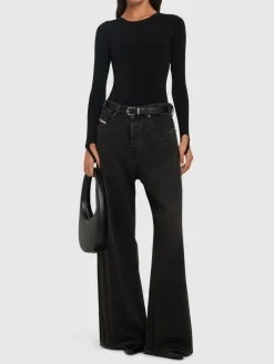 Body in jersey con cutout
