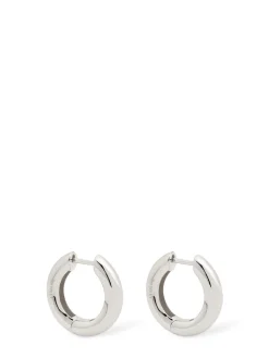 Bold large hoop earrings