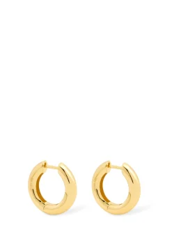 Bold large hoop earrings