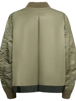 Bomber in nylon con zip
