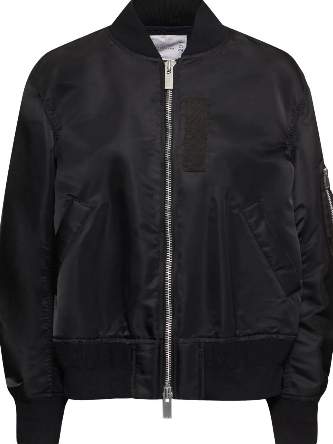 Bomber in nylon con zip