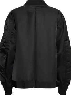 Bomber in nylon con zip