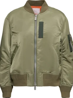 Bomber in nylon con zip