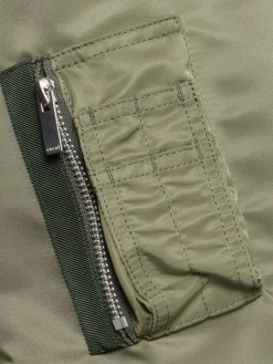 Bomber in nylon con zip