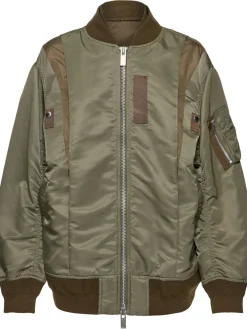Bomber in twill di nylon