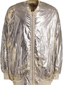 Bomber Jumbo Flight in nylon argentato