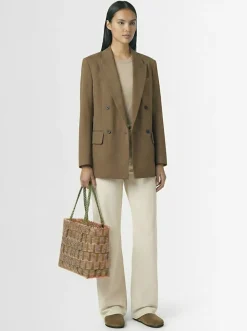 Borsa a cesta grande intrecciata