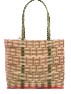 Borsa a cesta grande intrecciata