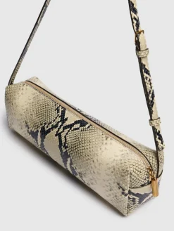 Borsa a spalla Kye in pelle effetto pitone