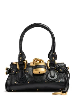 Borsa a spalla Paddington in pelle martellata