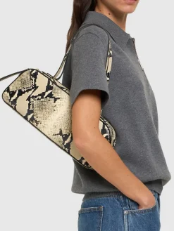 Borsa a spalla Simona in pelle goffrata