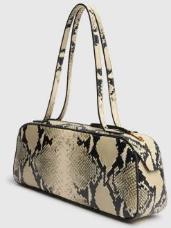 Borsa a spalla Simona in pelle goffrata