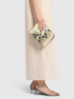 Borsa a tracolla Medium Lina in pelle goffrata
