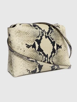 Borsa a tracolla Medium Lina in pelle goffrata