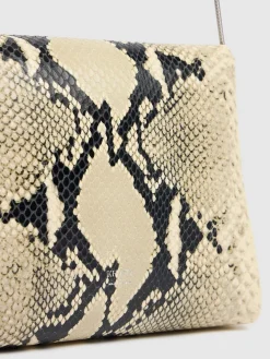 Borsa Bobbi in pelle goffrata effetto pitone
