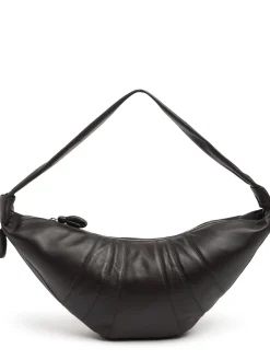 Borsa grande Croissant in nappa