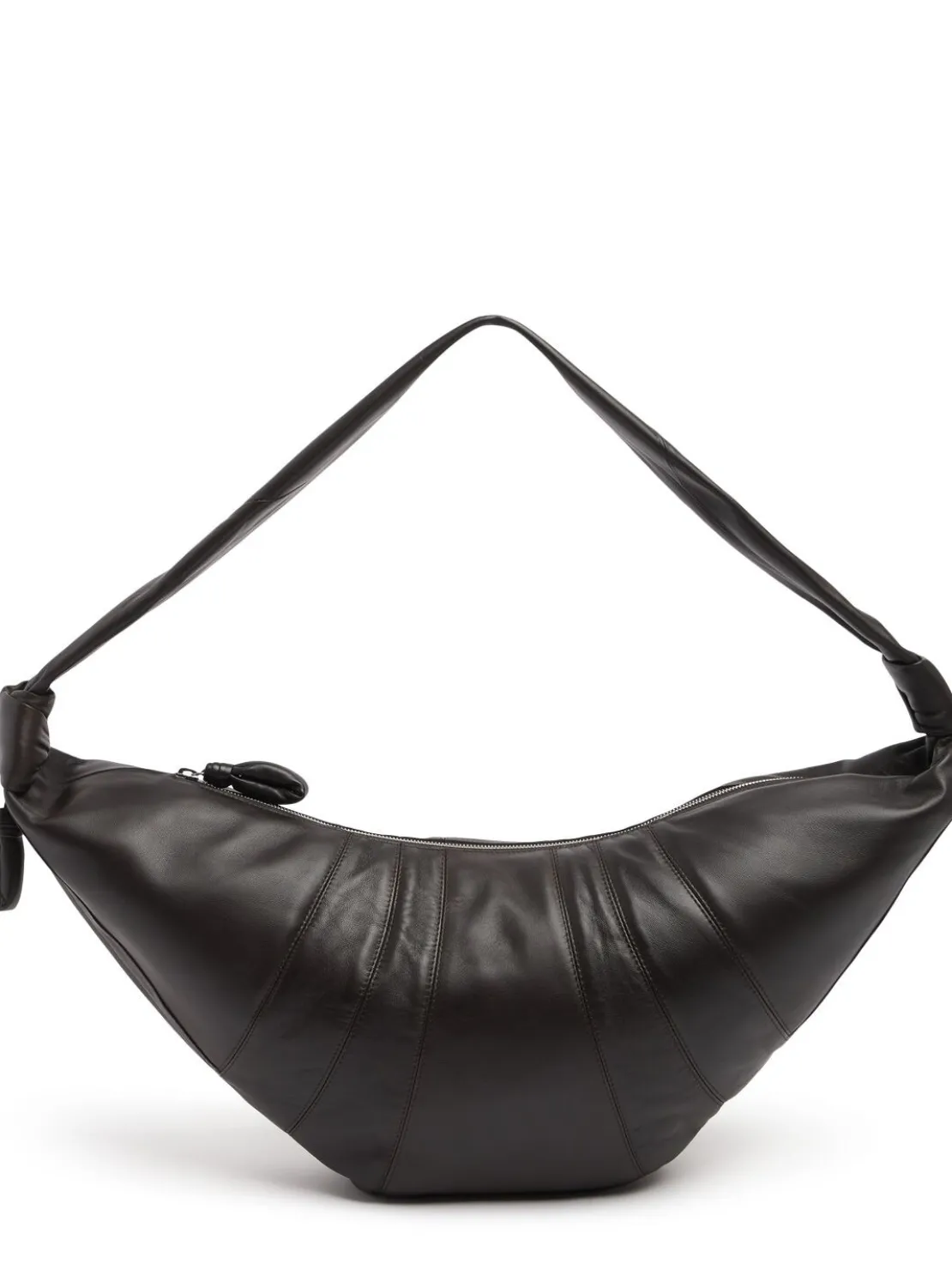 Borsa grande Croissant in nappa