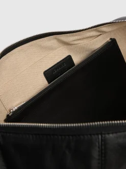 Borsa grande Croissant in nappa