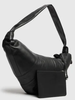 Borsa grande Croissant in nappa