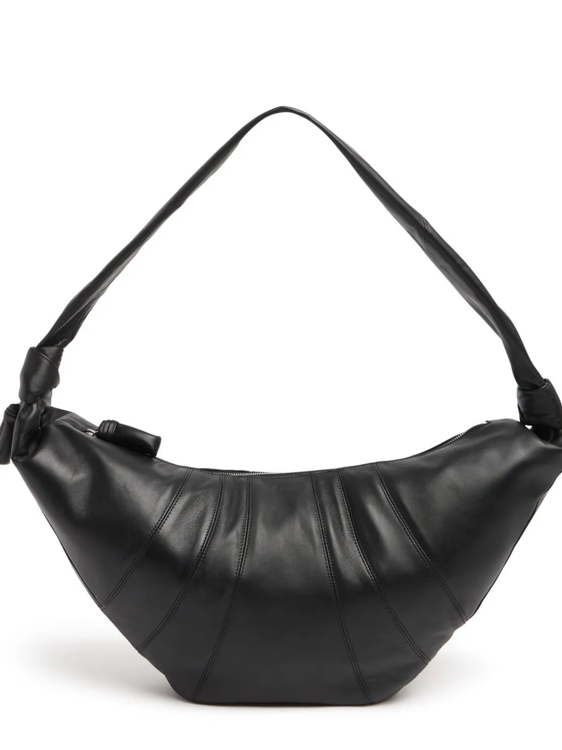 Borsa grande Croissant in nappa