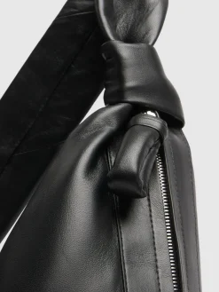 Borsa grande Croissant in nappa