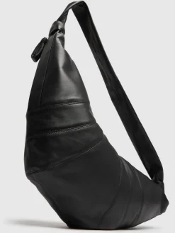 Borsa grande Croissant in nappa