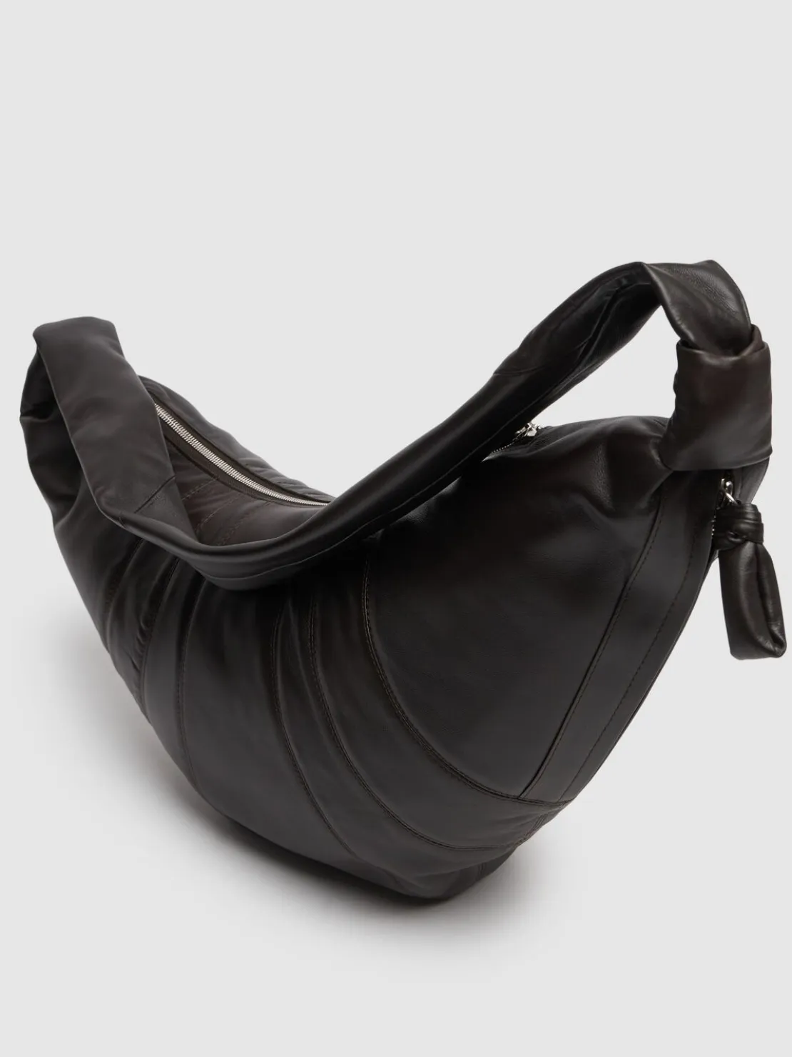 Borsa grande Croissant in nappa