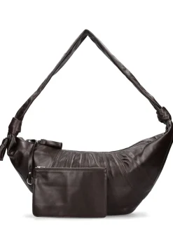 Borsa grande Croissant in pelle