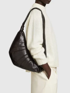 Borsa grande Croissant in pelle