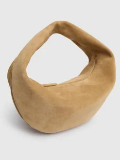 Borsa hobo media Olivia in camoscio