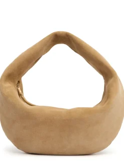 Borsa hobo media Olivia in camoscio