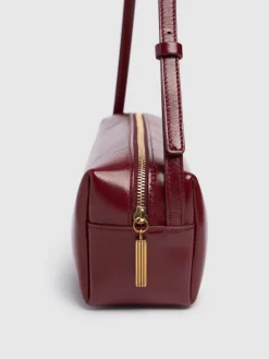 Borsa Kye in pelle verniciata craclé
