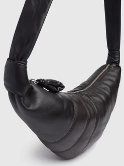 Borsa media Croissant in nappa