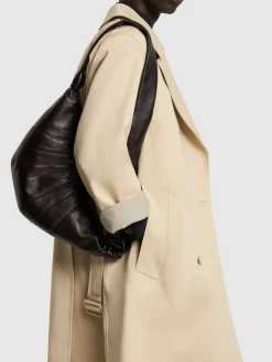 Borsa media Croissant in nappa