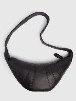 Borsa media Croissant in nappa
