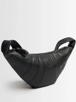 Borsa media Croissant in nappa