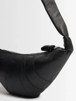 Borsa media Croissant in nappa