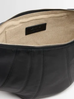 Borsa media Croissant in nappa