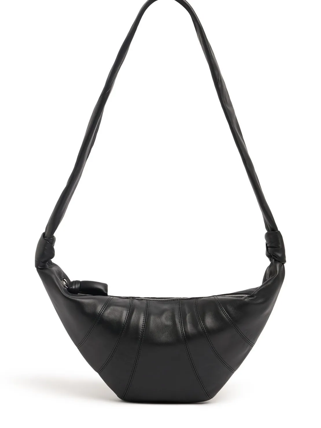 Borsa media Croissant in nappa