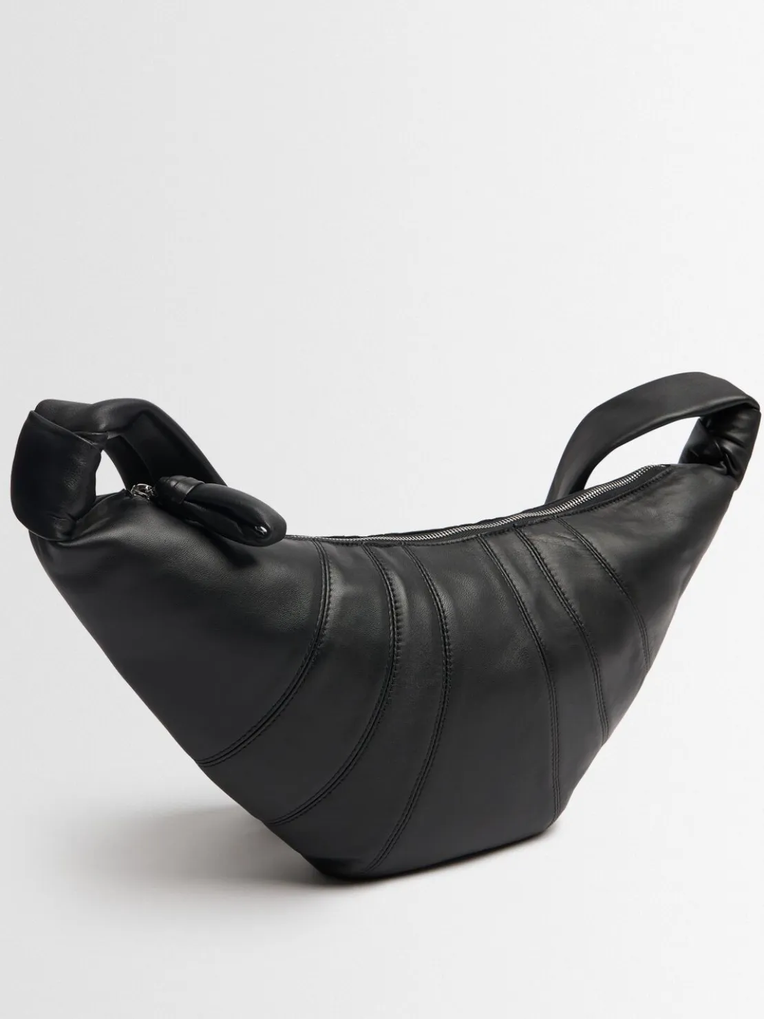 Borsa media Croissant in nappa