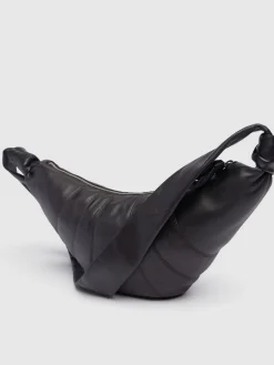 Borsa media Croissant in nappa