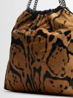 Borsa media Falabella stampa ocelot