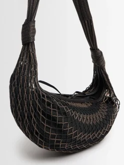Borsa media Fortune Croissant intrecciata