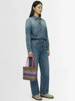 Borsa media intrecciata