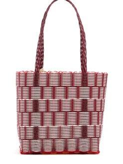 Borsa media intrecciata